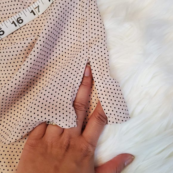 Jasmine & Juliana Pink Blouse Polka Dot Sz Sm - Picture 8 of 11